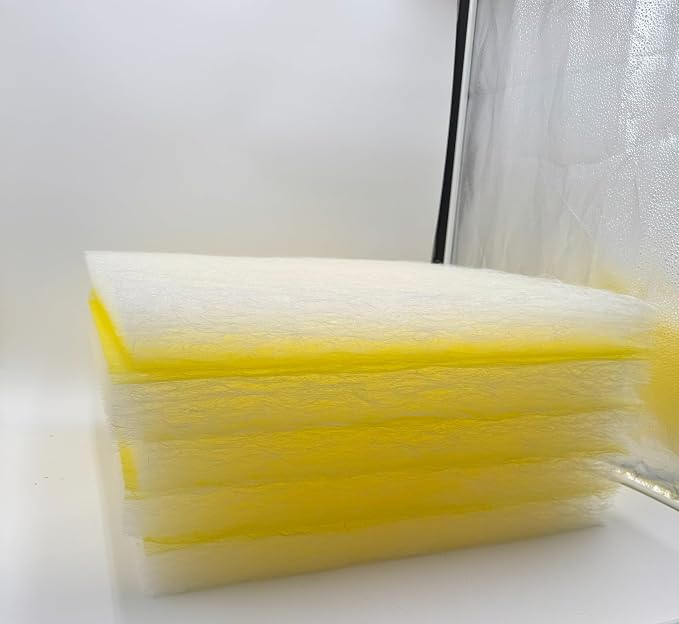 Paint Booth Exhaust Fiberglass Filter Pad, Heavy-Duty Paint Arrestor