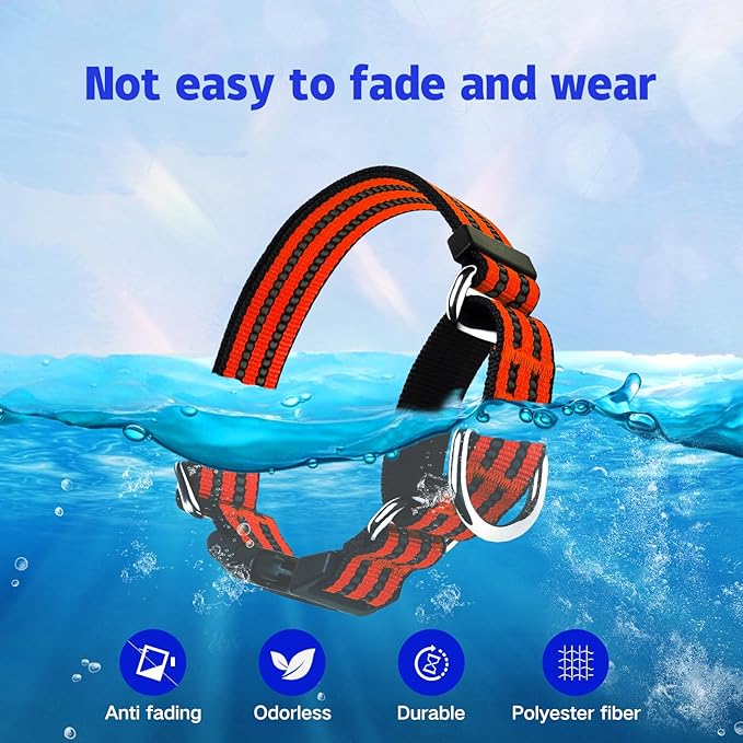 Martingale Dog Collar, Adjustable Nylon Reflective Collar with Quick Release Buckle (Bright Orange, Small)