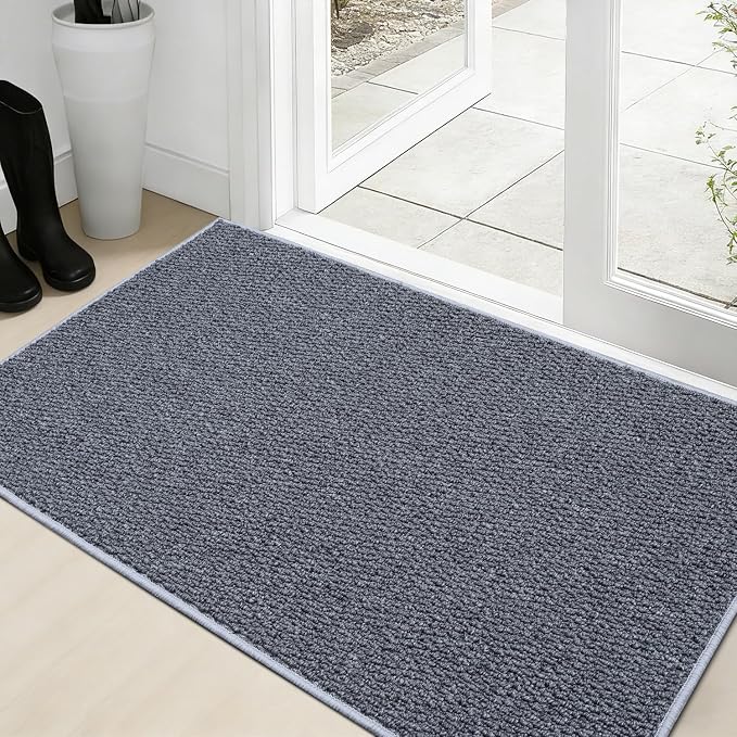 Dirt Trapping Door Mat 24x36, 3D Scarping Surface Doormat
