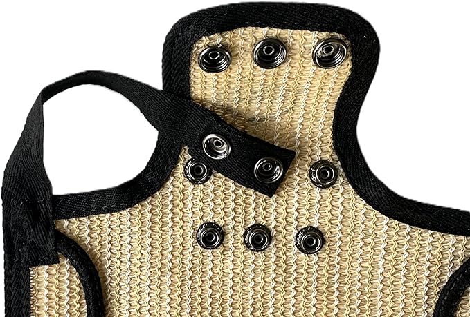 DOWN UNDER OUTDOORS 4 Pack Medium-Large Saddles with Adjustable Straps, Poultry Saver, Protector, Apron, Supplies, Care Products (Sand Mesh)