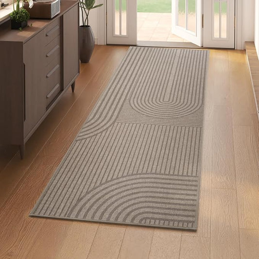 Front Door Mat 24''x71'', Absorbent Washable Non Slip Indoor Runner, Easy Clean
