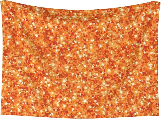 Waterproof Dog Blanket Soft Pet Blanket for Puppy Cat, Fleece Cat Throw Blankets for Furniture Bed Couch Sofa Reversible - Orange Glitter