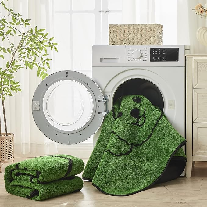 Qeils Reusable Puppy Pads, Washable Pee Pads for Dogs 2 Pack Durable Absorbent Leakproof Potty Pads with Non-Slip, Indoor Training & Pet Party Gift 18"x30"