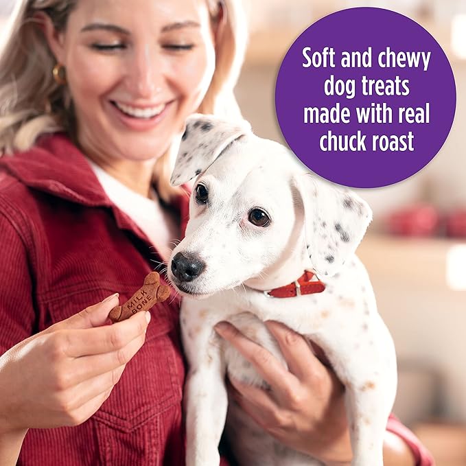 Milk-Bone Soft & Chewy Dog Treats, Beef & Filet Mignon Recipe, 25 Ounce (Pack of 2)