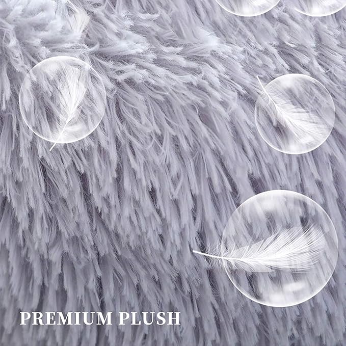 Warming Round Dog Bed for Small, Medium and Large Dogs & Cats, Short & Long Plush Pet Bed, Luxurious Faux Fur Donut Cuddler, Bolster Pet Bed & Sofa, Machine Washable 60CM 24Inch
