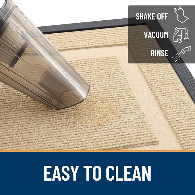 OLANLY Front Door Mat Indoor Outdoor Entrance, Waterproof All-Season,