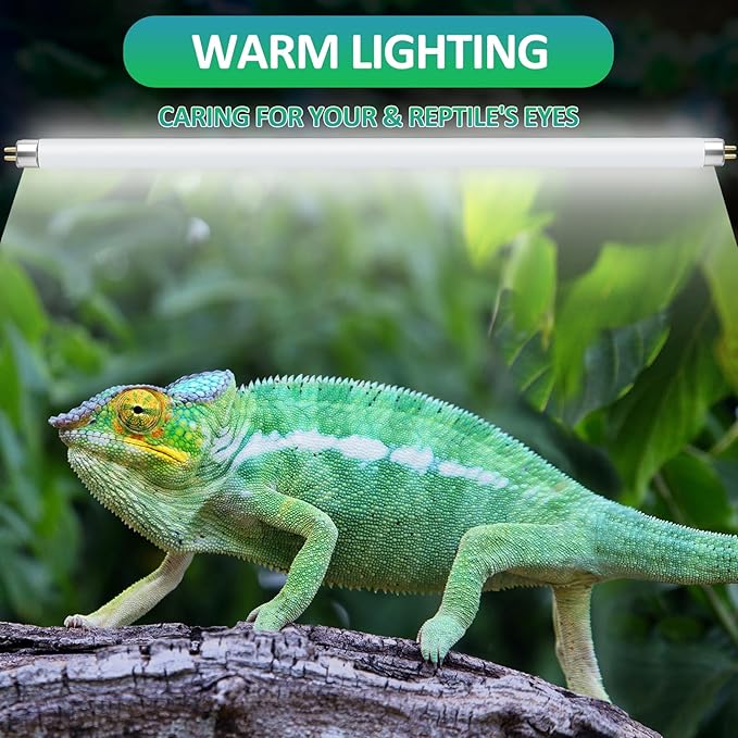 T8 UVB Reptile Light 18W 5.0-2 Pack,UVA UVB Light Bulb for Reptiles,Reptile UVB Lamp Tube for Bearded Dragon
