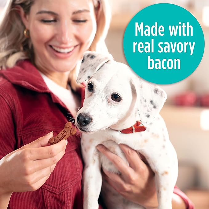 Milk-Bone Soft & Chewy Dog Treats Made with Real Bacon, 25 Ounce, (Pack of 2)