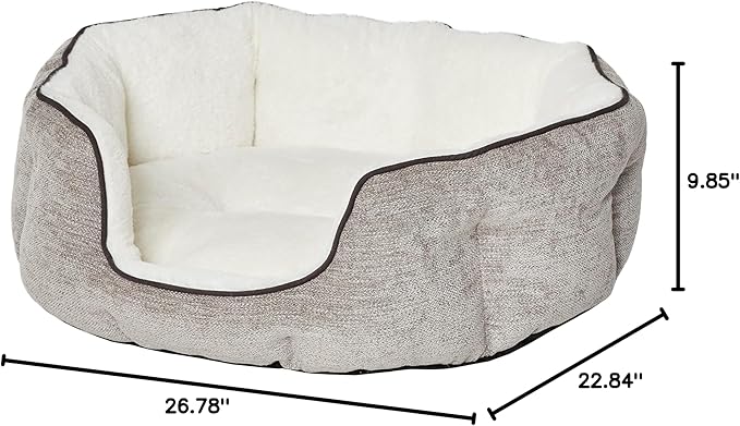 MidWest Homes for Pets Small QuietTime Deluxe Pet Bed- Taupe/Fur
