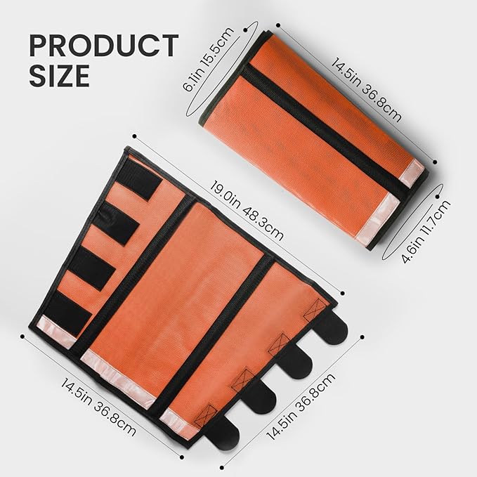 Fly Boots for Horses Set of 4 Leg Wraps Protection, Mesh Horse Fly Leggings Breathable Tendon Boots for Reduces Stomping & Leg Fatigue Orange Large
