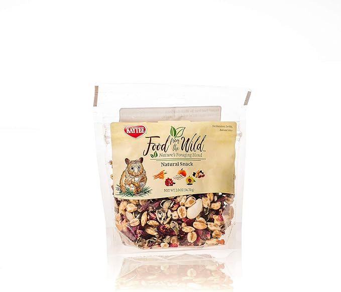 Kaytee Food from The Wild Natural Snack for Pet Hamsters, Gerbils, Rats and Mice, 2 Ounces