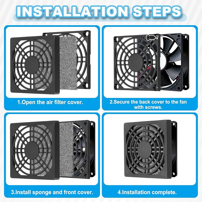 PATIKIL 200mm Fan Filter Grill
