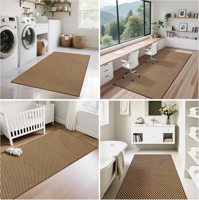 YDKGL 2x6 ft Kitchen Runner Rugs Mat Non Slip Woven Runners