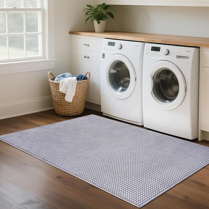 YDKGL 3x5 ft Area Rug Entryway Runner Rug Non Slip Washable, Boho Woven Kitchen