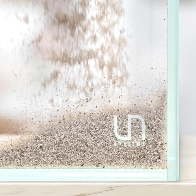 UNS Controsand - Bora, 3L - Natural Freshwater 0.4-0.9mm Natural White Sand for Aquascaping Planted Tanks - Aquarium, Terrarium, Paludarium Substrate for Betta, Shrimp, Fish, Jumping Spider, Turtle