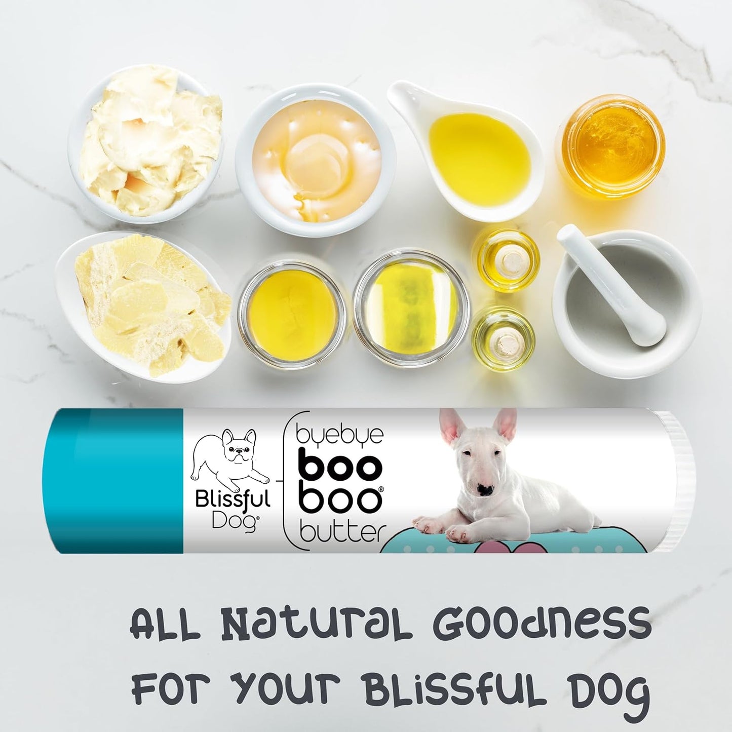 The Blissful Dog .15 oz Tube Bull Terrier Booboo Butter