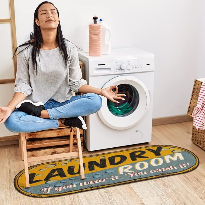 Ottomanson 20" x 59" Oval Laundry Room Rug