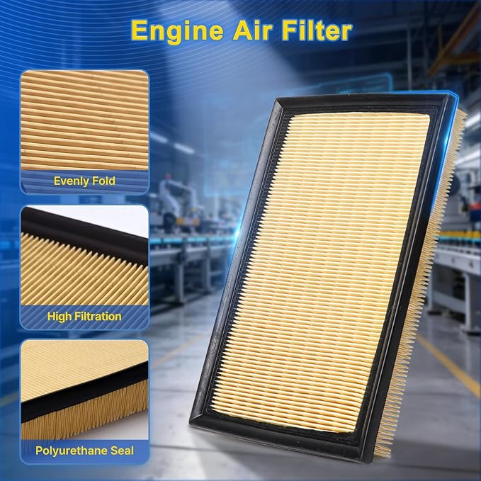 Cabin & Engine Air Filter Kit for 2012-2017 Camry 2.5L