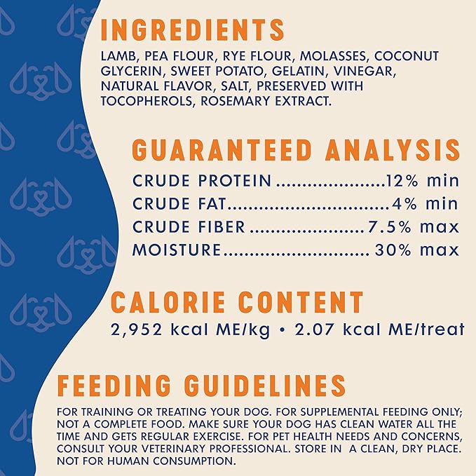 Finley's Training Treats for Puppies, Soft Lamb Dog Treats for All Dogs and Sizes, Limited Ingredient, Low Calories, 16oz, 6 Pack