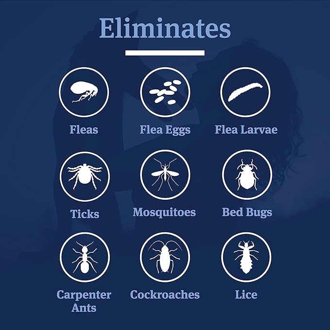 PetArmor Home Fogger, Kills Fleas, Ticks, Mosquitoes & Other Listed Insects, Helps Eliminate Pet Odor, Clean Fresh Scent, Protects for 7 Months, 3 2oz Canisters (Pack of 2)