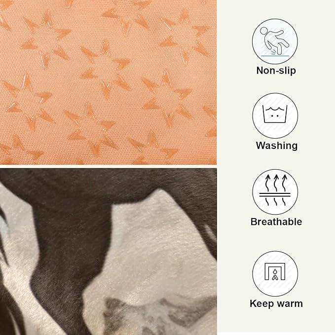 Western Desert Cowboy Dog Bed Cat Bed with Non-Slip Bottom, Kennel Bed Crate Soft Pet Bed Mattress Washable Pets Bed Pad for Small Medium Large Dogs Cats,18x24in
