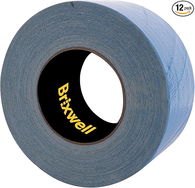 Brixwell 12 Rolls - Blue Double Coated Carpet Tape 3 Inch x 36 Yard Made in The USA
