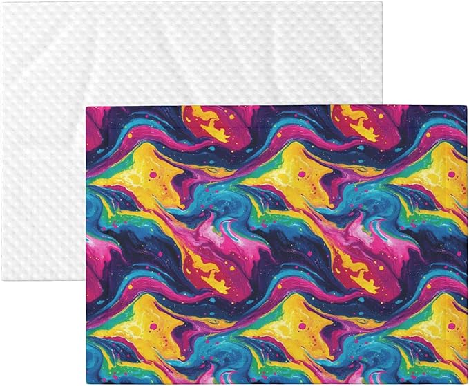 Waterproof Dog Blanket Soft Pet Blanket for Puppy Cat, Fleece Cat Throw Blankets for Furniture Bed Couch Sofa Reversible - Abstract Colorful Tie Dye 1