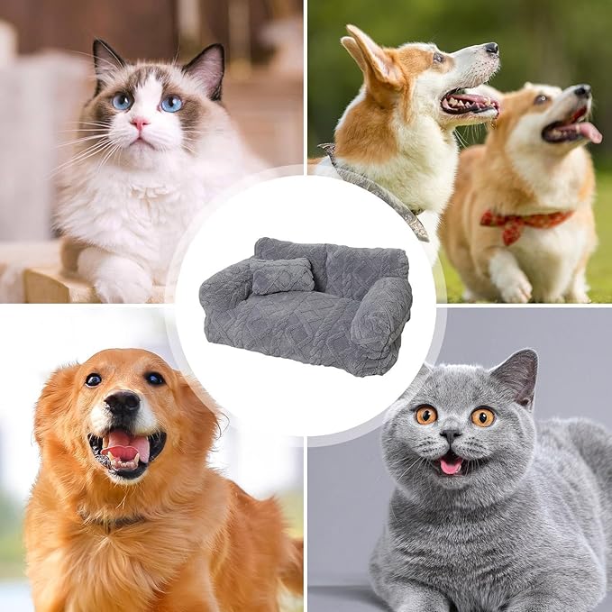 Dog Couch Bed - Softs Removable Pet Lounger, Comfortable Animal Mattress, Washable Cushion Seat, Cozys Pet Furniture With Softs Removable | Dog Couch Bed For Indoor Sleeping Relaxing Household Compani