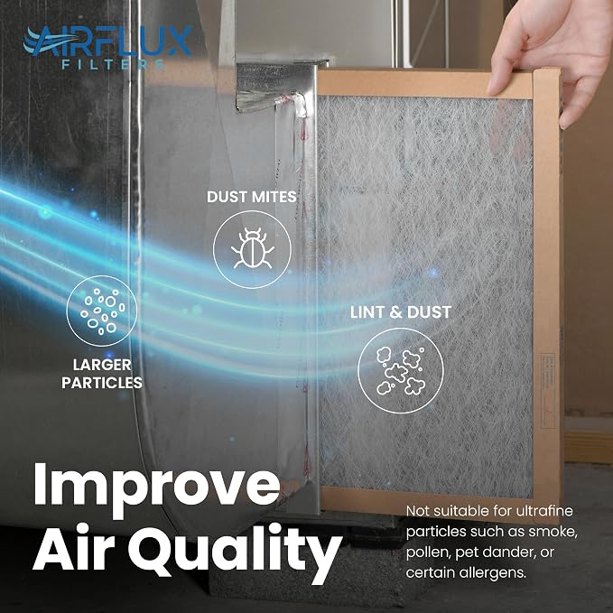 Fiberglass Air Filter -18x25x1Air Filter 12 Pack