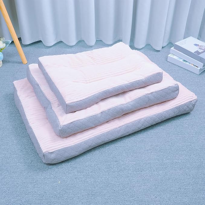 Dog Bed,pet Beds & Furniture,Machine-Washable Cushion for Dogs and Cats,Suitable for Dogs, Floor Furniture Use Pink L