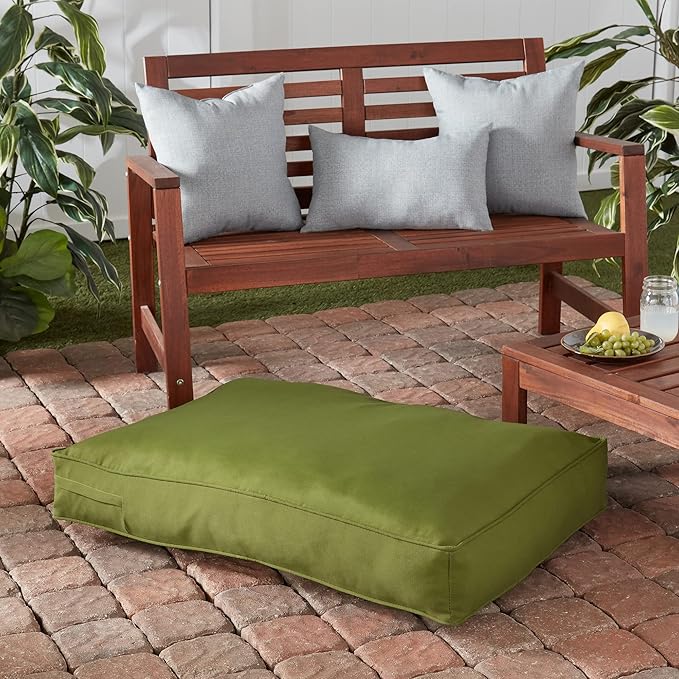 Charlie Rectangle Indoor/Outdoor Pillow Style Dog Bed, Hunter, Small (24" x 36")