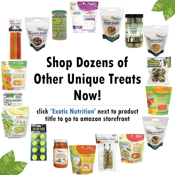 Island Blend Treat (3 lb.) - Healthy Natural Dried Diced Fruit Treat - Pineapple & Papaya - Sugar Gliders, Rats, Chinchillas, Ferrets, Parrots, Hamsters, Squirrels, Hedgehogs, Guinea Pigs & Small Pets