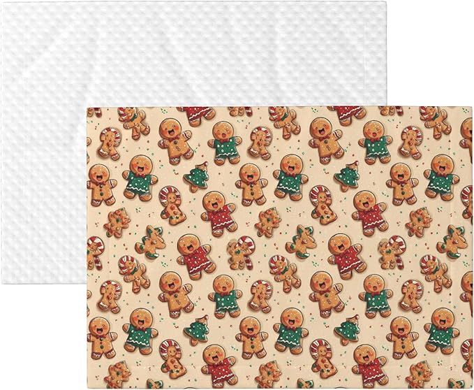 Waterproof Dog Blanket Soft Pet Blanket for Puppy Cat, Fleece Cat Throw Blankets for Furniture Bed Couch Sofa Reversible - Christmas Gingerbread 5