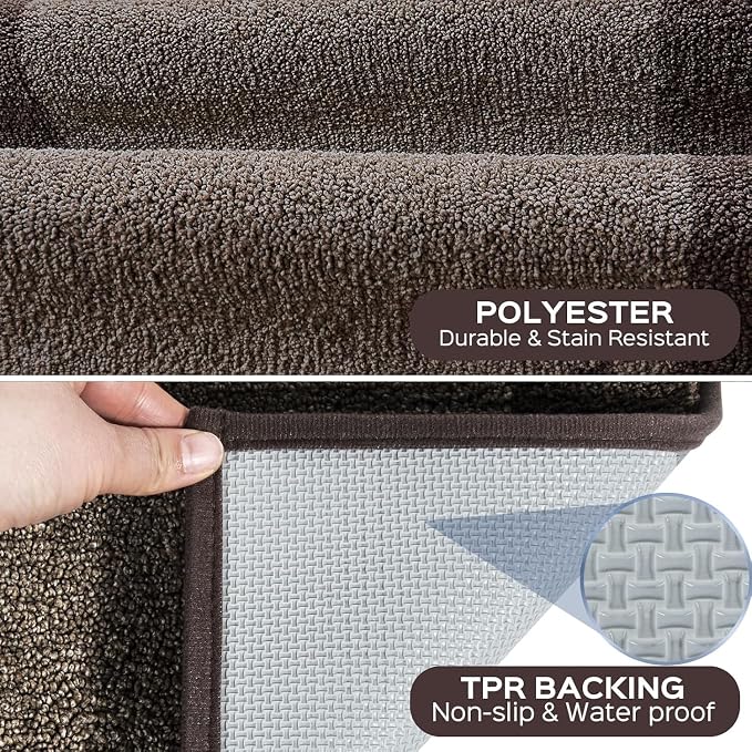 Washable Area Rug 36" x 36", Non Slip Kitchen Rug