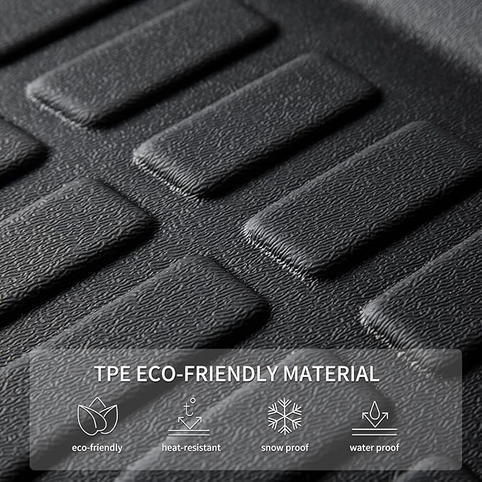 KELCSEECS® Floor Mats Custom Fit for Hyundai Elantra 2026 2025 2024 2023 2022 2021& Elantra N All Weather Protection TPE Heavy Automotive Floor Liners 1st & 2nd Row Full Set Accessories, Black