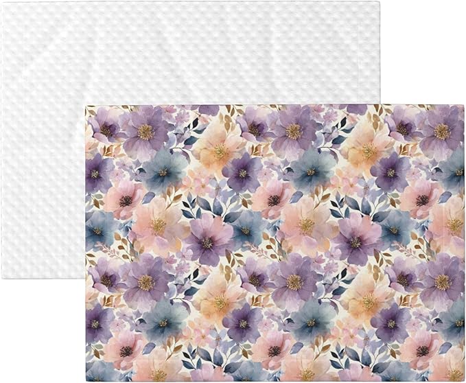 Waterproof Dog Blanket Soft Pet Blanket for Puppy Cat, Fleece Cat Throw Blankets for Furniture Bed Couch Sofa Reversible - Vintage Floral 1