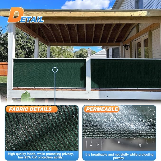 TANG Sun Shade Fabric Roll 8'x51' Shade Cloth