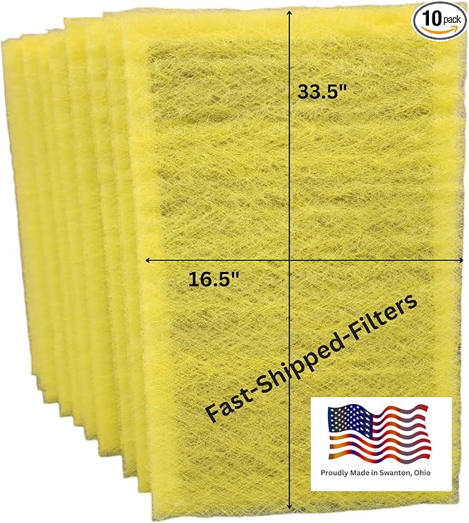 Fast-Shipped-Filters 10 Pack 18x36 Replacement Filter Pads Compatible