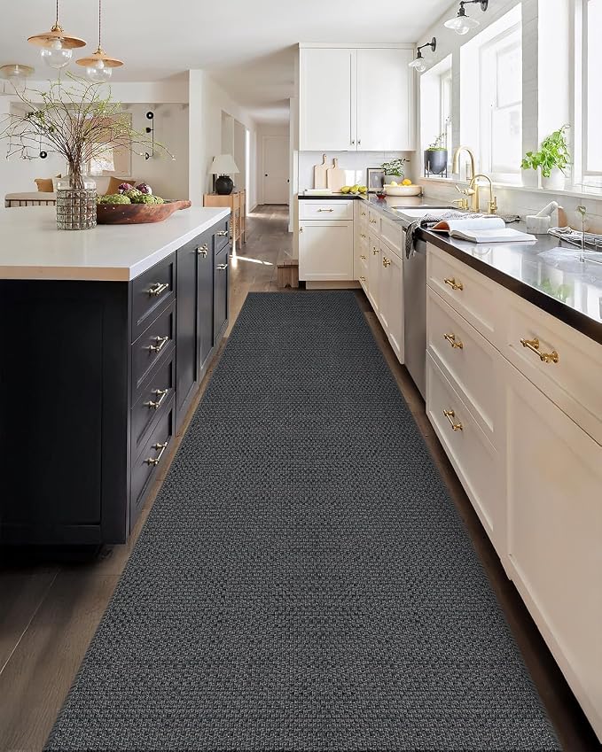Color&Geometry Door Mat 2'4"x10' Runner Rug