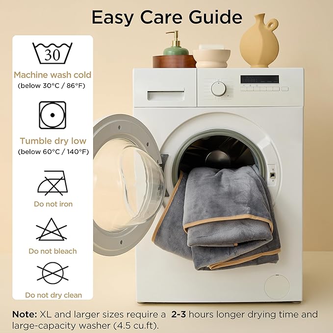 Bedsure Waterproof Dog Blankets for Extra Large Dogs - XL Cat Blanket Washable for Couch Protection, Sherpa Fleece Puppy Blanket, Soft Plush Reversible Throw-XL Furniture Protector, 50x70, Grey