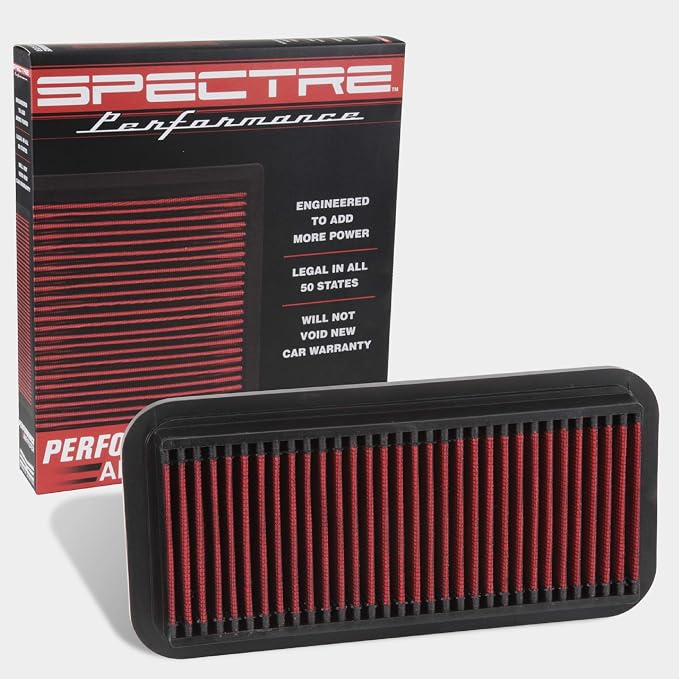 Spectre Universal Clamp-On Air Filter: High Performance, Washable Filter: Round