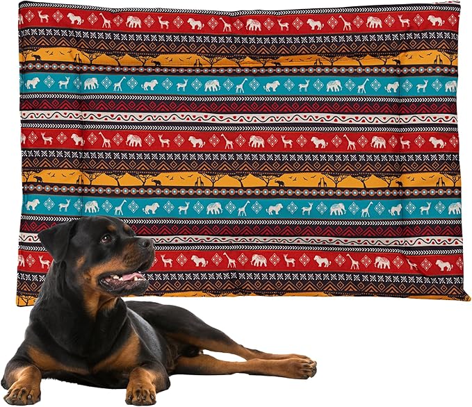 Downtown Pet Supply Dog Crate Pad, 35" x 22" - Waterproof, Ripstop Nylon Dog Crate Mat Chew Proof and Machine Washable - Kalahari - L