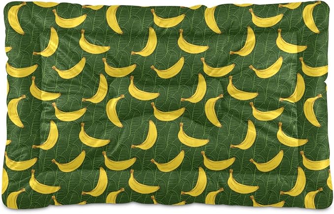 Banana Fruit Pet Bed Cute Dog Bed Mat Absorbing Non Slip Pad Pet Sleeping Mat for Small, Medium, and Large Dogs Puppy Cat 24 in x 18 in