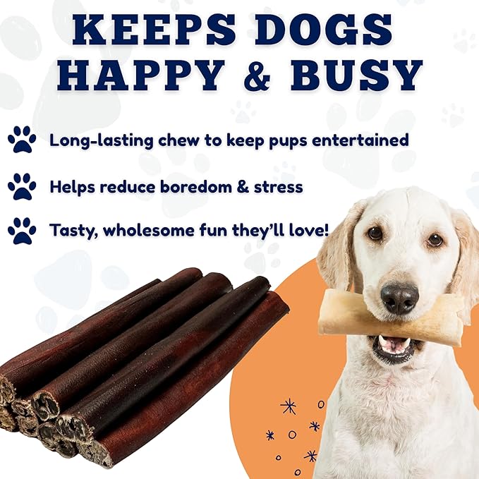 Amazing Dog Treats 6 Inch Collagen Stick - (15 Count)- Collagen Sticks for Dogs - No Hide Dog Bones