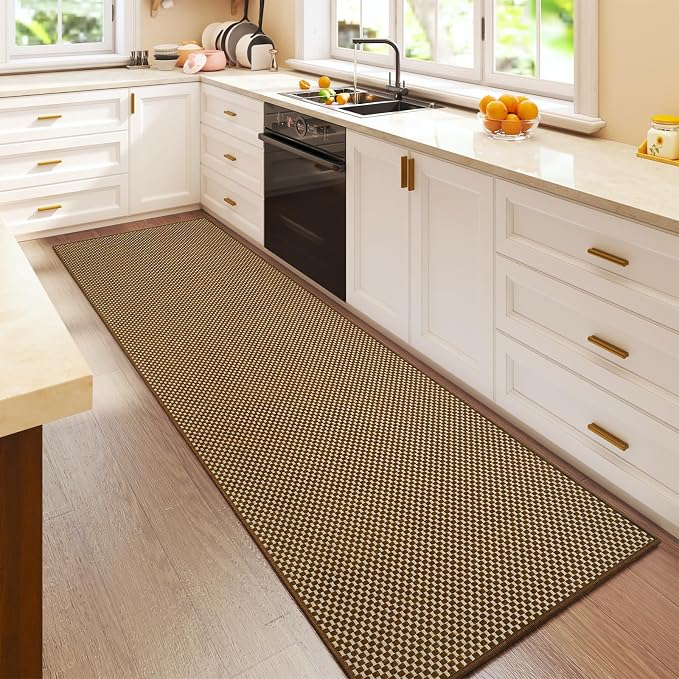 YDKGL 2x6 ft Kitchen Runner Rugs Mat Non Slip Woven Runners