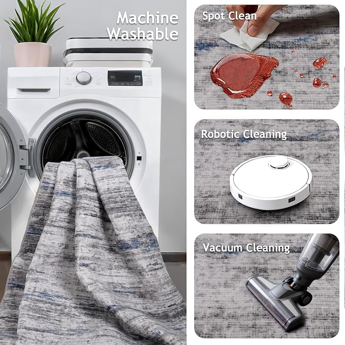 Washable Runner Rugs 3x10 Abstract Kitchen Runner Rug Non Slip Backing
