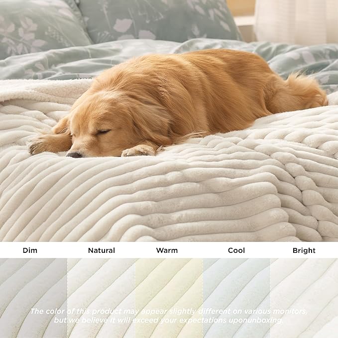 Bedsure Waterproof Dog Blankets and Washable Medium Dog Bed