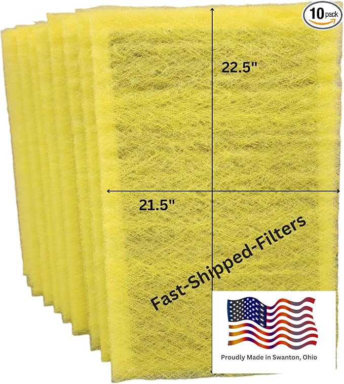 Fast-Shipped-Filters 10 Pack 24x24 Replacement Filter Pads Compatible