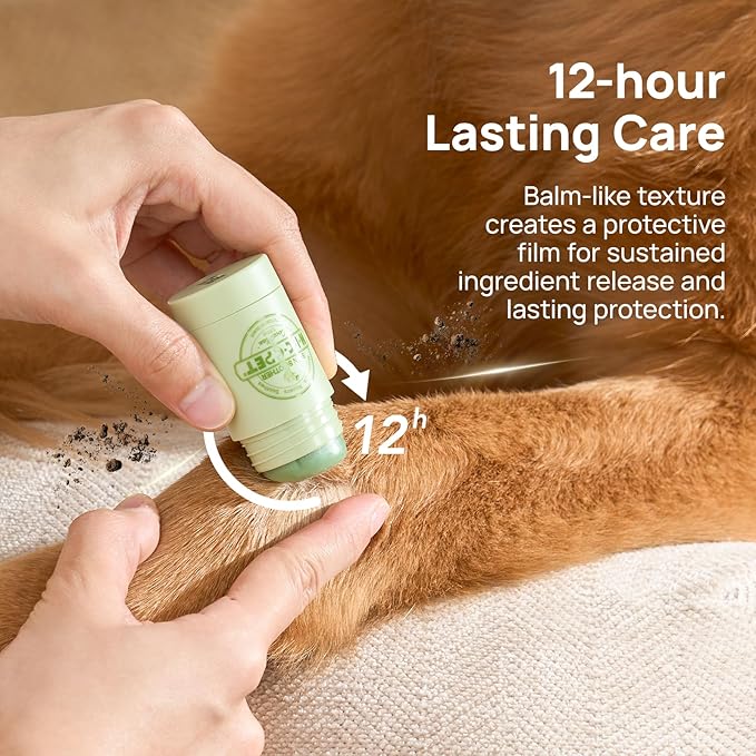 HICC PET Skin Balm for Dogs & Cats, Soothes Itching and Irritation Skin & Prevents Infection, Hypoallergenic Dog Moisturizer for Dry Itchy Skin, Lickable Hot Spot Treatment - 0.53oz