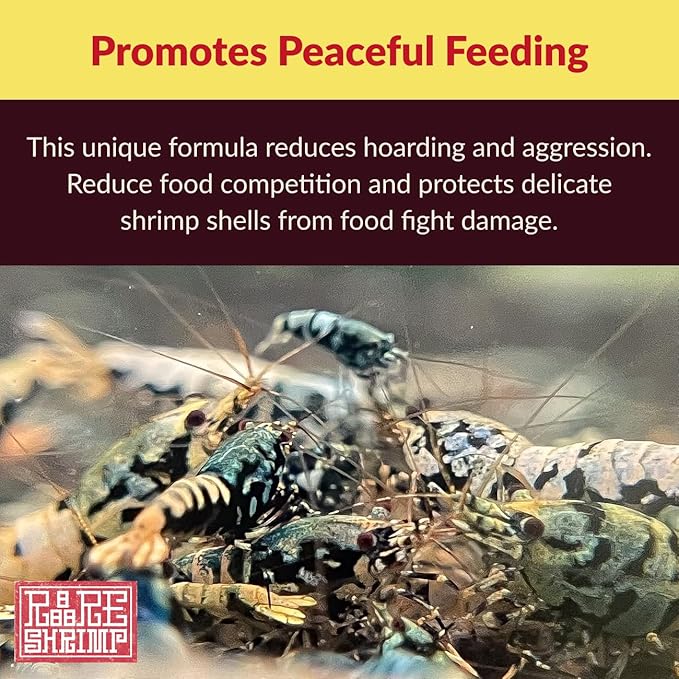 Professional Shrimp Food, All Natural Premium Ingredients, High Protein, Rich in Vitamins for Crystal Shrimp, Caridina, Neocaridina, Ornamental, Taiwan Breeder Foods Formula (50g)